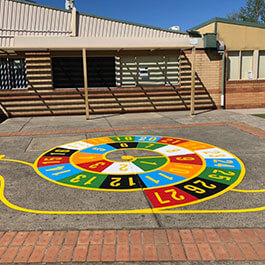 School, Playgrounds Line Markings By South East Line Marking